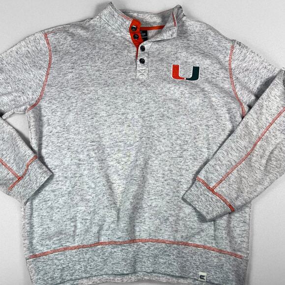 Men's Colosseum Miami Hurricanes U Pullover Size Large - Picture 1 of 10